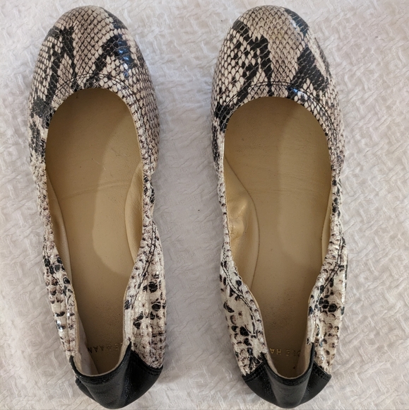 Cole Haan snakeskin ballet flats - Picture 1 of 4